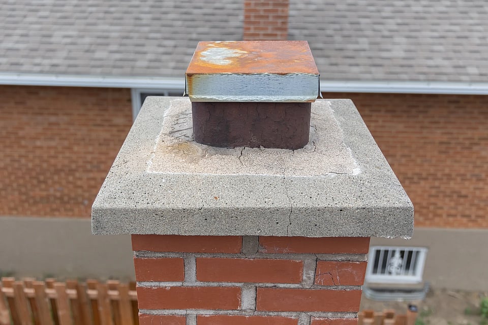 Adobe Stock image of a chimney crown.