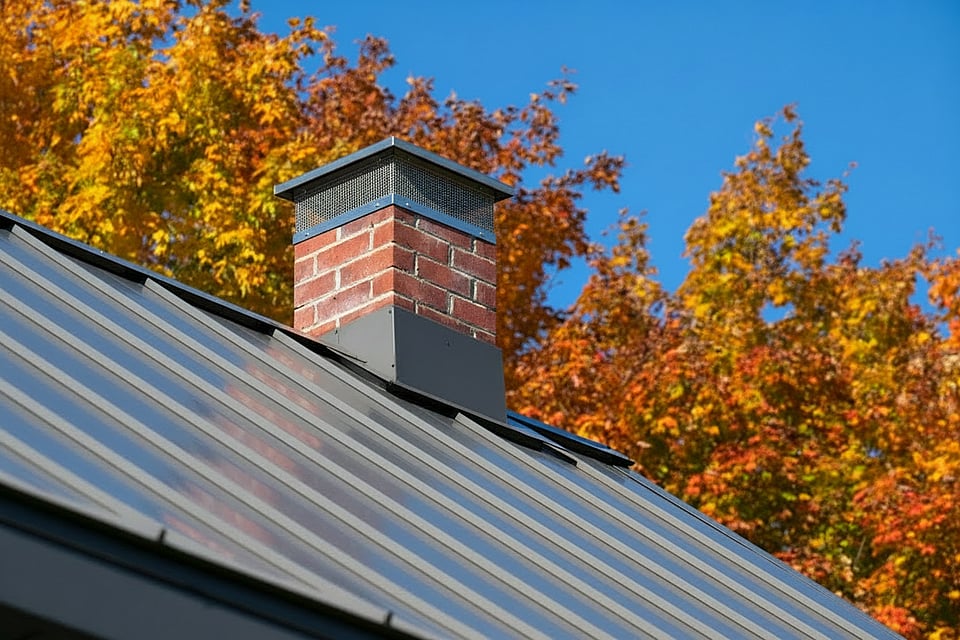 Adobe Stock image of a masonry chimney with a top damper.