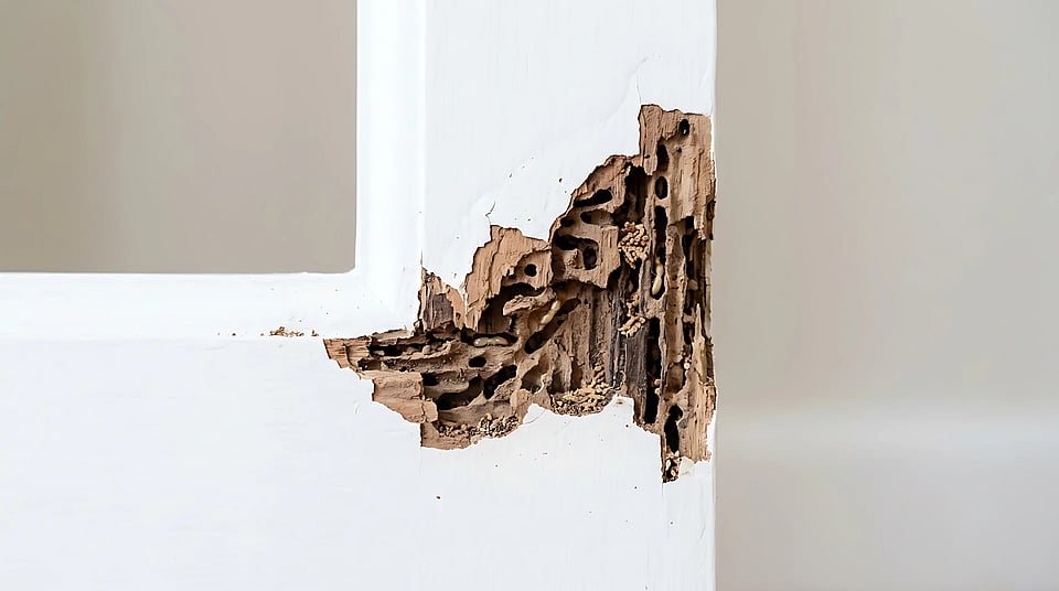 Adobe Stock image of damage by termites.