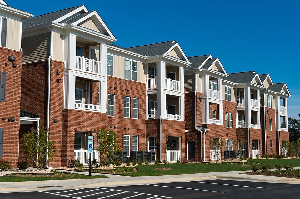 Adobe Stock image of an apartment complex.