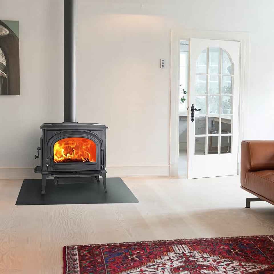 A wood heating stove by Jotul.