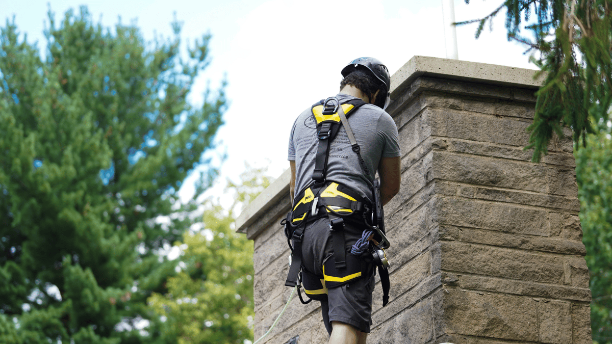 Professional chimney sweeping service