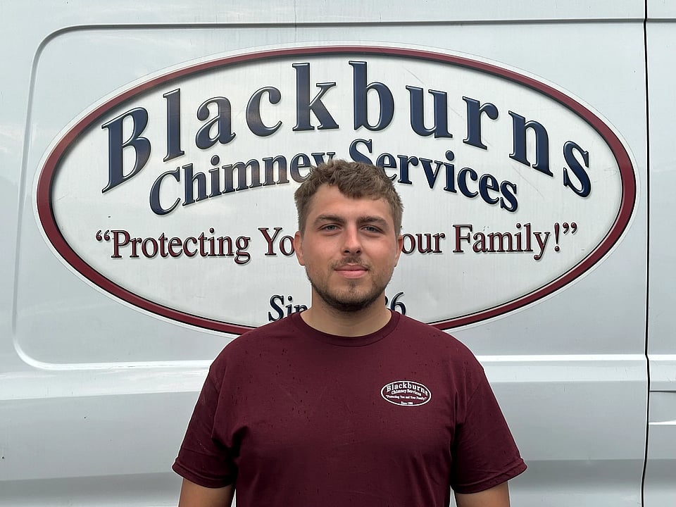 Justin Snell, worker at Blackburns Chimney.