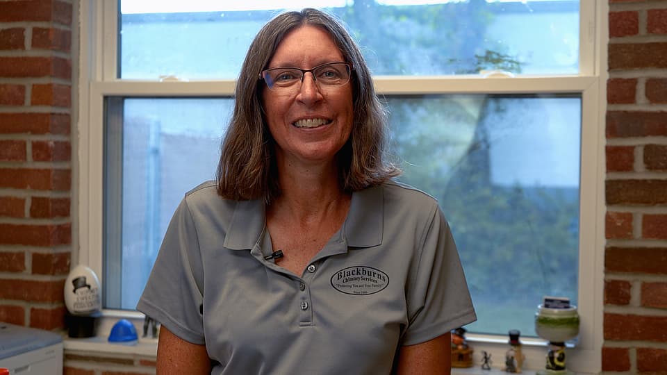 Debbie Wiedwald, president of Blackburns Chimney Services.