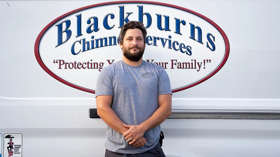 Original photo of Dolf Dodge from Blackburns Chimney Services.