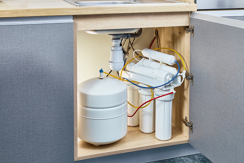 Water testing and filtration equipment addressing common household water problems