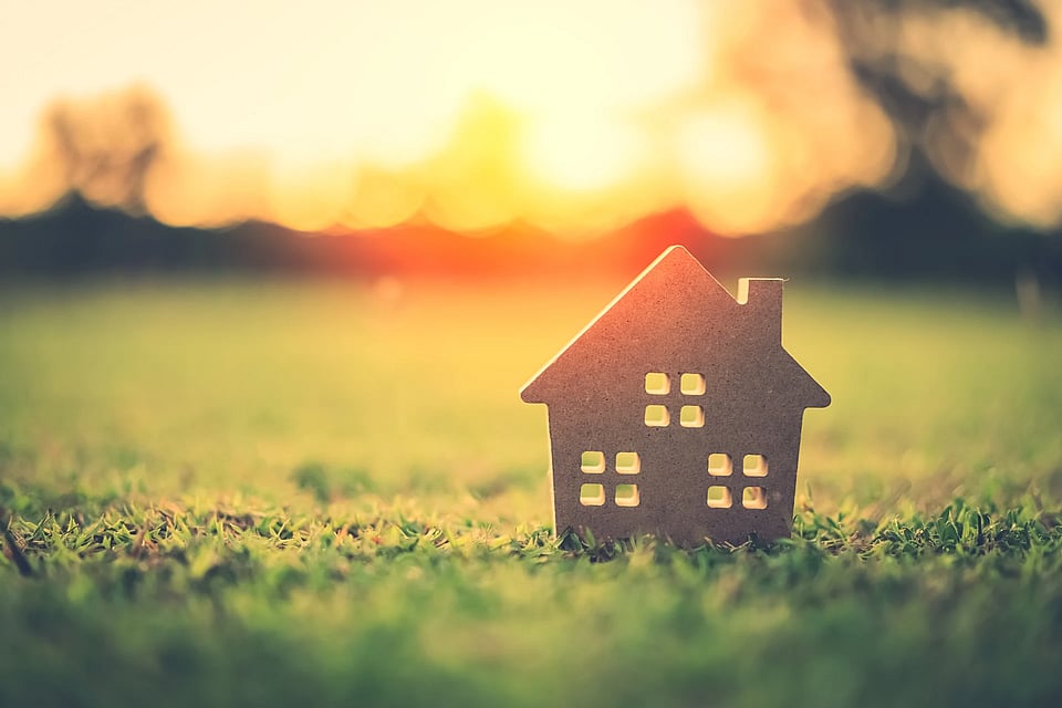 Illustration of a home with radon concentration concerns