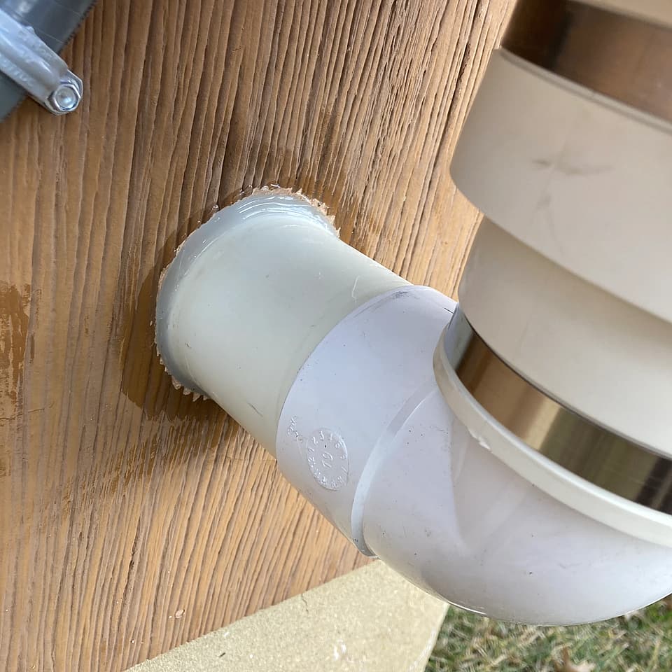 A radon mitigation system installed by Radon Removal in New Jersey.