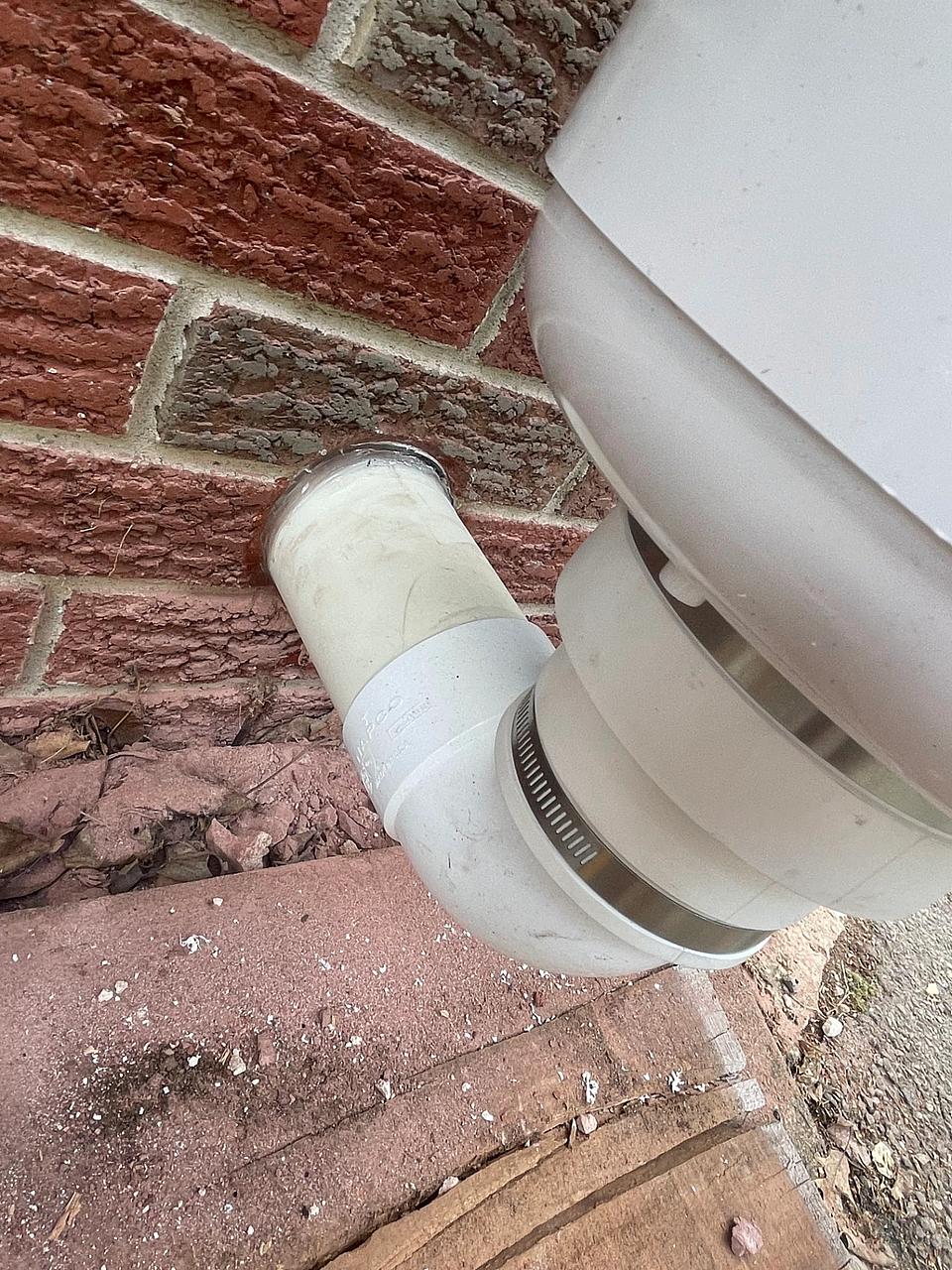 A radon mitigation system installed by Radon Removal in New Jersey.