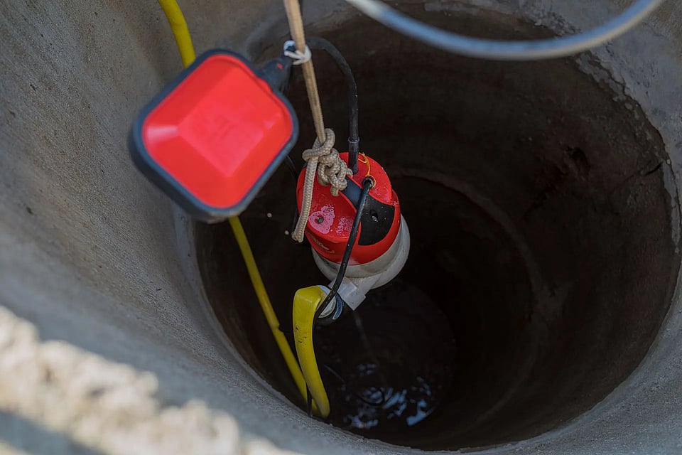 Technician performing a well repair in progress
