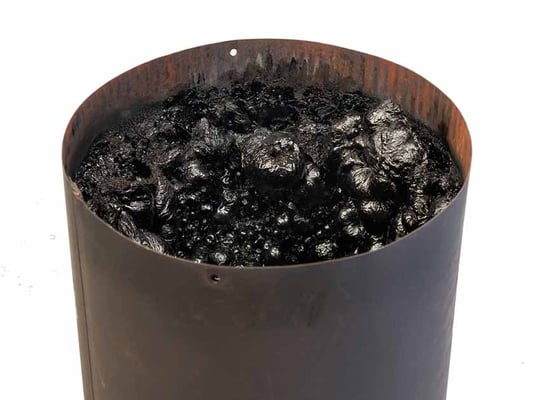 Chimney creosote buildup