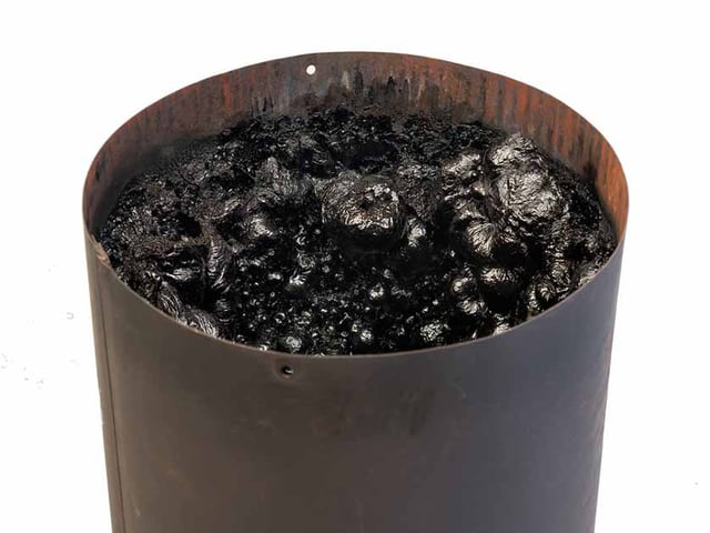 Stock image of chimney creosote.