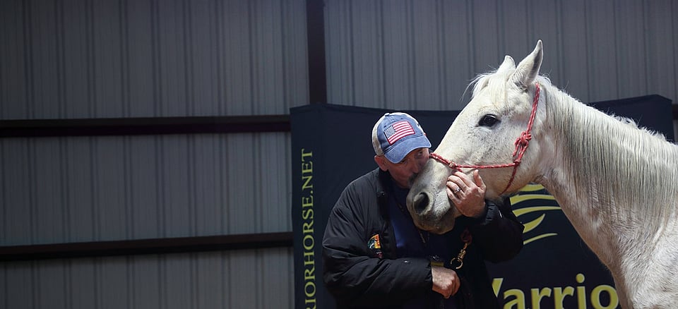 Warrior Horse program – man with horse